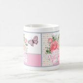 Mug Belle Saint-Valentin Florale & Papillon (Centre)