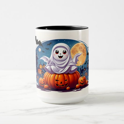 Mug Belle scène d'Halloween (Centre)