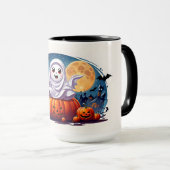 Mug Belle scène d'Halloween (Devant droit)