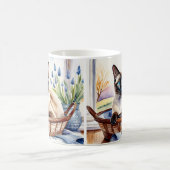 Mug Belle Siamese Chat Pet race Élégante Art Feline (Centre)