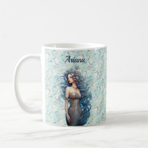 Mug Belle sirène à ailes bleues