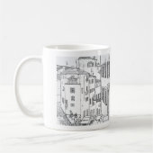 Mug Belle Sketch Coffee Cup à la main (Gauche)