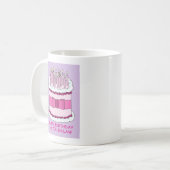 Mug Belle-soeur de joyeux anniversaire, gâteau de (Devant gauche)