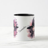 Mug Belle sorcière Halloween personnalisée (Centre)