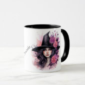 Mug Belle sorcière Halloween personnalisée (Devant droit)