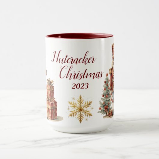 Mug Belle Sublimation de Nutcracker personnalisée (Centre)