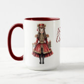 Mug Belle Sublimation de Nutcracker personnalisée (Gauche)