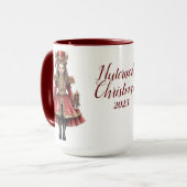 Mug Belle Sublimation de Nutcracker personnalisée (Devant gauche)