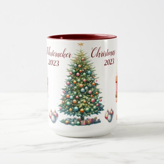 Mug Belle Sublimation de Nutcracker personnalisée (Centre)