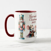 Mug Belle Sublimation de Nutcracker personnalisée (Gauche)