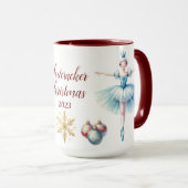 Mug Belle Sublimation de Nutcracker personnalisée (Devant droit)