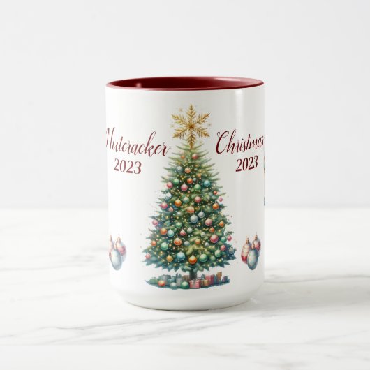 Mug Belle Sublimation de Nutcracker personnalisée (Centre)