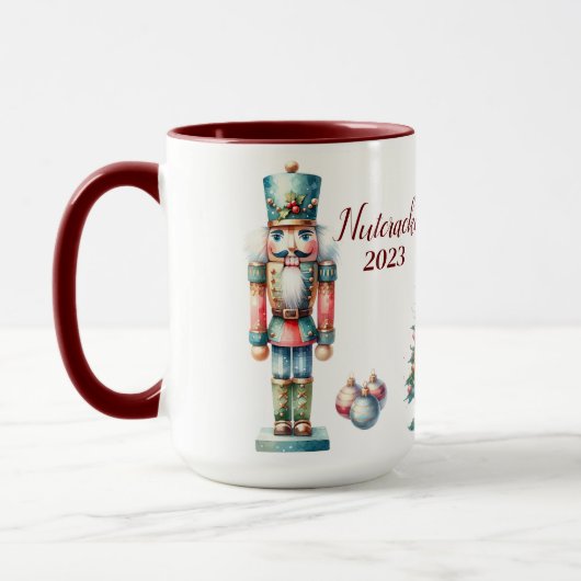 Mug Belle Sublimation de Nutcracker personnalisée (Gauche)
