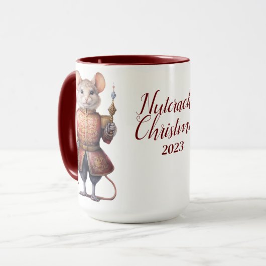 Mug Belle Sublimation de Nutcracker personnalisée (Devant gauche)
