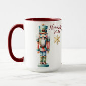 Mug Belle Sublimation de Nutcracker personnalisée (Gauche)