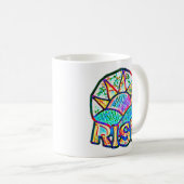 Mug Belle Sun Rise ~ Message de mise en oeuvre (Devant droit)