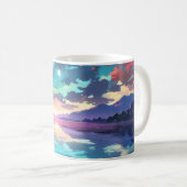 Mug Belle Sunset Lake Tranquillité (Devant droit)