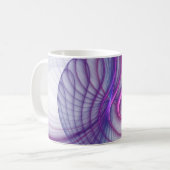 Mug Belle Swing Moderne Art Fractal Abstrait Rose (Devant gauche)