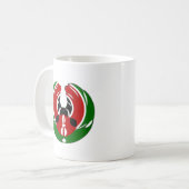 Mug Belle Tapisserie kenyane : Drapeau kényan Papillon (Devant gauche)