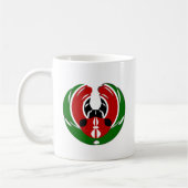 Mug Belle Tapisserie kenyane : Drapeau kényan Papillon (Gauche)