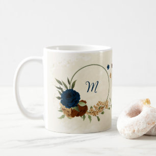 Mug Belle terre tonale marine florale