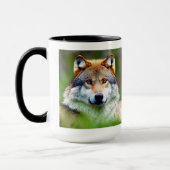 Mug Belle tête de loup Peinture (Gauche)