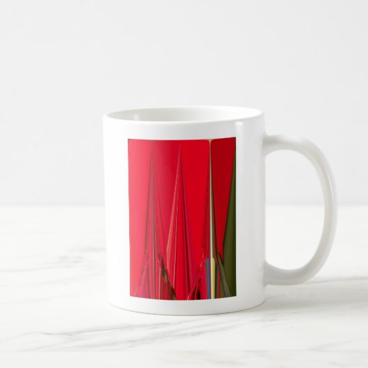 Mug Belle texture rouge Couleur Art Abstrait (Droite)