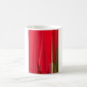 Mug Belle texture rouge et verte Couleur Art Abstrait (Centre)