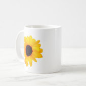 Mug Belle tournesol jaune orange (Devant gauche)