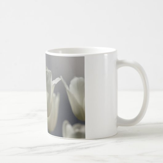 Mug Belle Tulipe de printemps blanche (Droite)