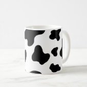 Mug Belle vache noire et blanche moderne (Devant droit)