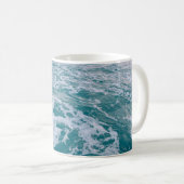 Mug Belle vague de marbre de mer texturehipster, backg (Devant droit)