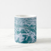 Mug Belle vague de marbre de mer texturehipster, backg (Centre)