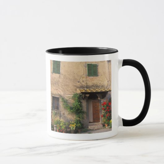 Mug Belle vieille maison fleurie à San Gimignano (Droite)