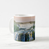 Mug Belle vue panoramique sur une cascade (Devant gauche)