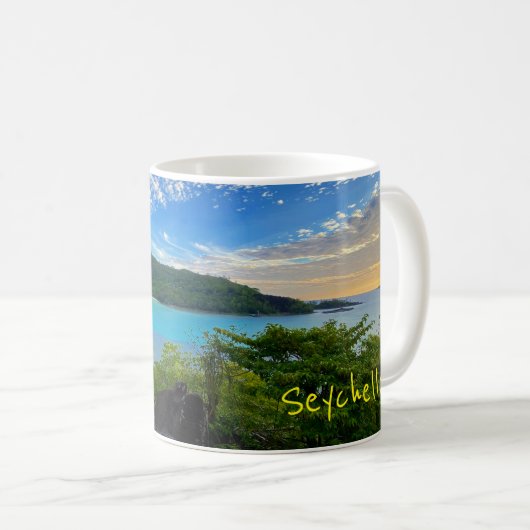 Mug Belle vue Pittoresque Tropical Seychelles Island (Devant droit)
