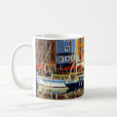 Mug Belle vue sur les voiliers à Honfluere Harbour (Gauche)