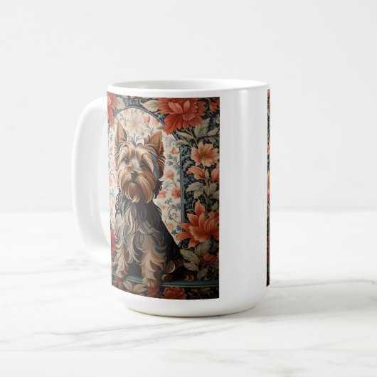 Mug Belle Yorkie | Yorkshire Terrier Portrait (Devant gauche)