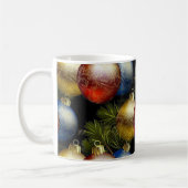 Mug Belles boules de Noël avec design délicat (Gauche)