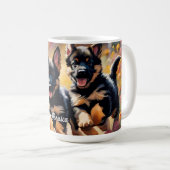 Mug Belles chiots bergers allemands (Devant droit)
