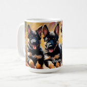 Mug Belles chiots bergers allemands (Devant gauche)