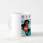 Mug Belles coquilles de sirènes noires Africaines (Devant gauche)