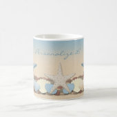 Mug Belles coquilles tropicales de plage de thème (Centre)