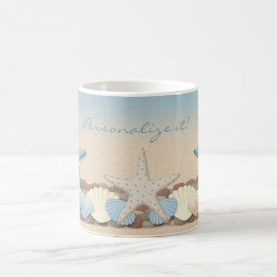 Mug Belles coquilles tropicales de plage de thème