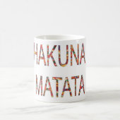 Mug Belles couleurs Vintages africaines Hakuna Matata  (Centre)