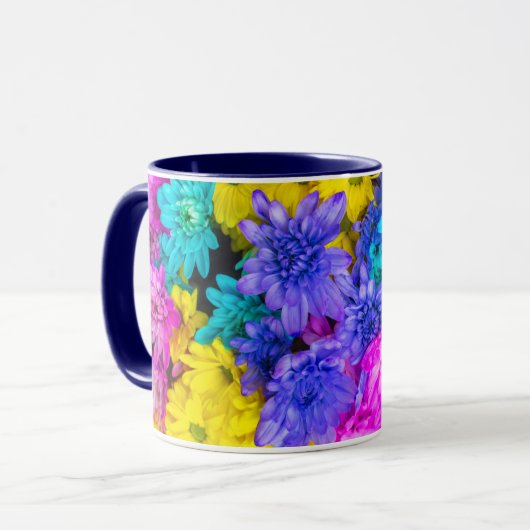 Mug Belles Fleurs colorées (Devant gauche)