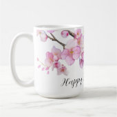 Mug Belles fleurs de cerisiers roses (Gauche)
