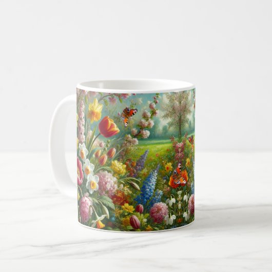 Mug Belles fleurs de printemps (Devant gauche)