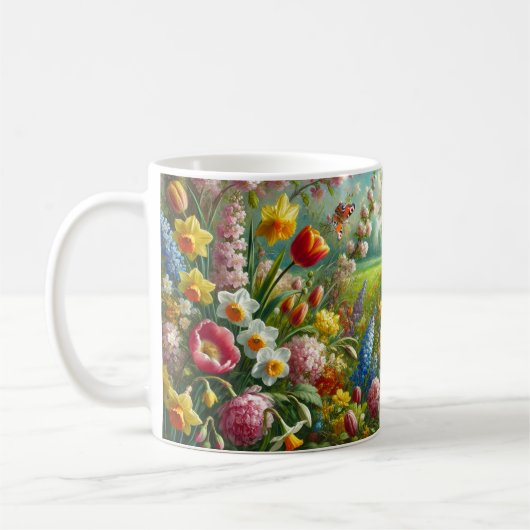 Mug Belles fleurs de printemps (Gauche)