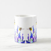 Mug Belles fleurs de printemps et les abeilles volent  (Centre)